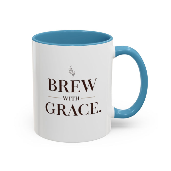 Brew With Grace Accent Coffee Mug — 11/15oz
