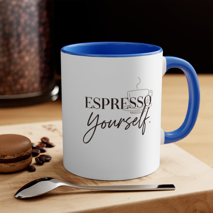 Accent Mug — Elegant "Especially For You" Script Gift Mug (Blue Interior)