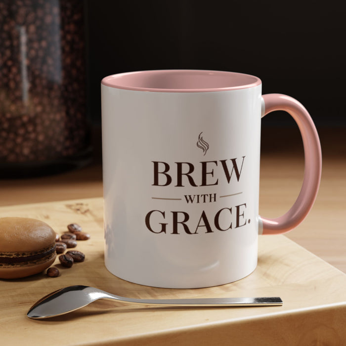 Brew With Grace Accent Coffee Mug — 11/15oz