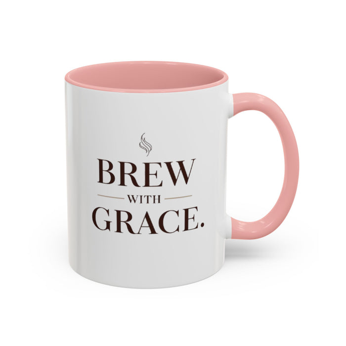 Brew With Grace Accent Coffee Mug — 11/15oz