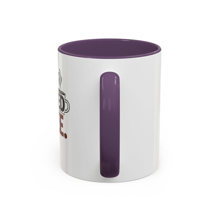 Coffee Mug - "Powered by Coffee" Accent Ceramic Mug (11oz & 15oz)