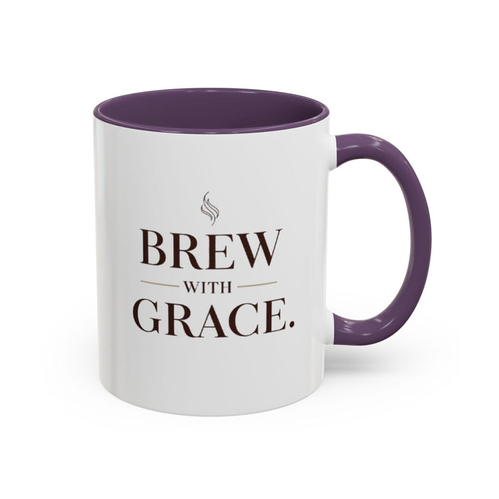 Brew With Grace Accent Coffee Mug — 11/15oz