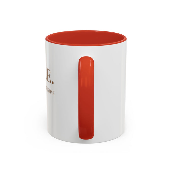 Coffee Mug — "COFFEE. Before Any Important Decisions." Accent Ceramic Coffee Cup