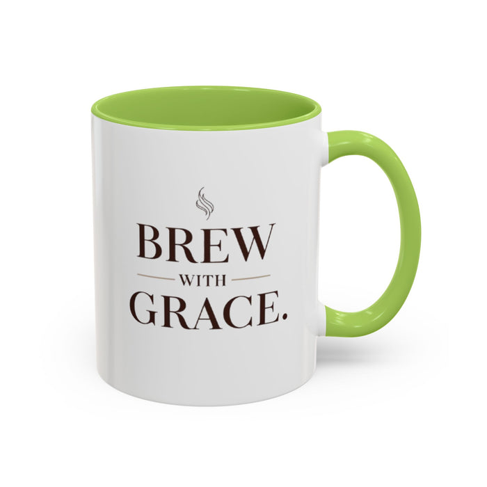 Brew With Grace Accent Coffee Mug — 11/15oz