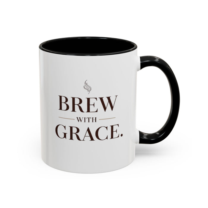 Brew With Grace Accent Coffee Mug — 11/15oz