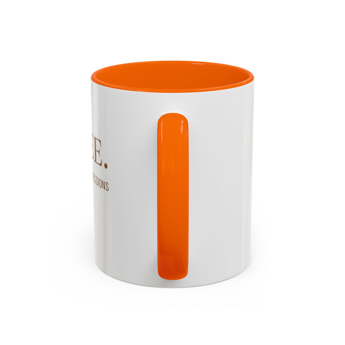 Coffee Mug — "COFFEE. Before Any Important Decisions." Accent Ceramic Coffee Cup