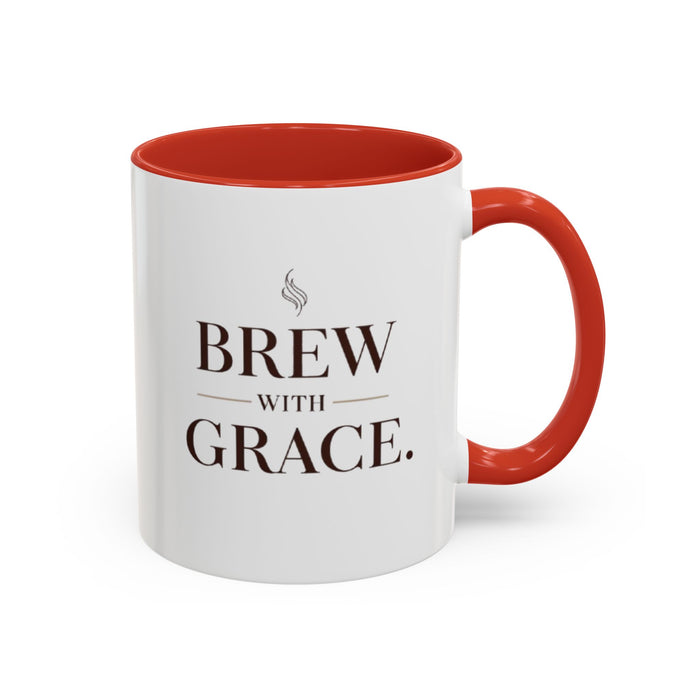 Brew With Grace Accent Coffee Mug — 11/15oz