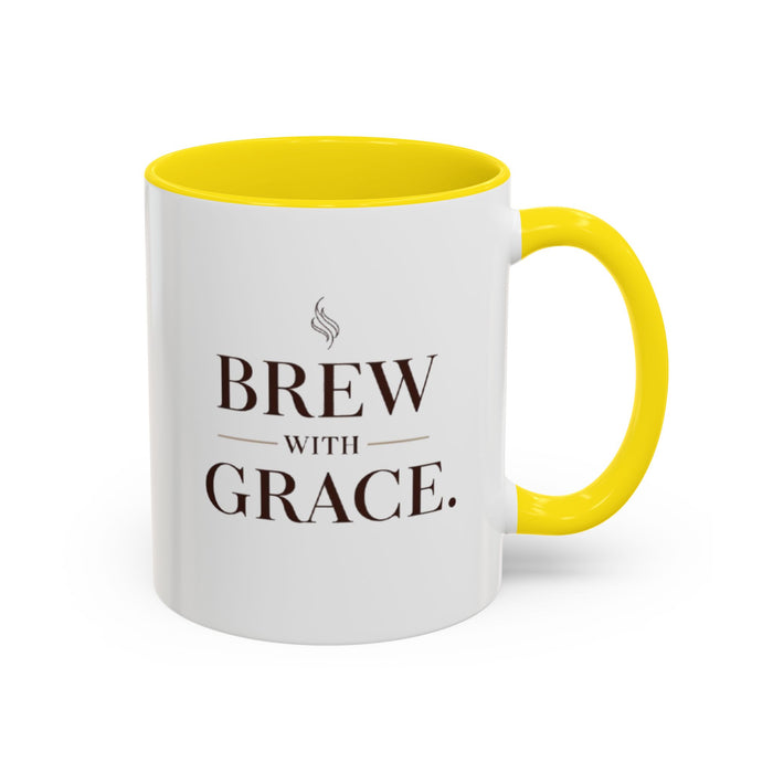 Brew With Grace Accent Coffee Mug — 11/15oz