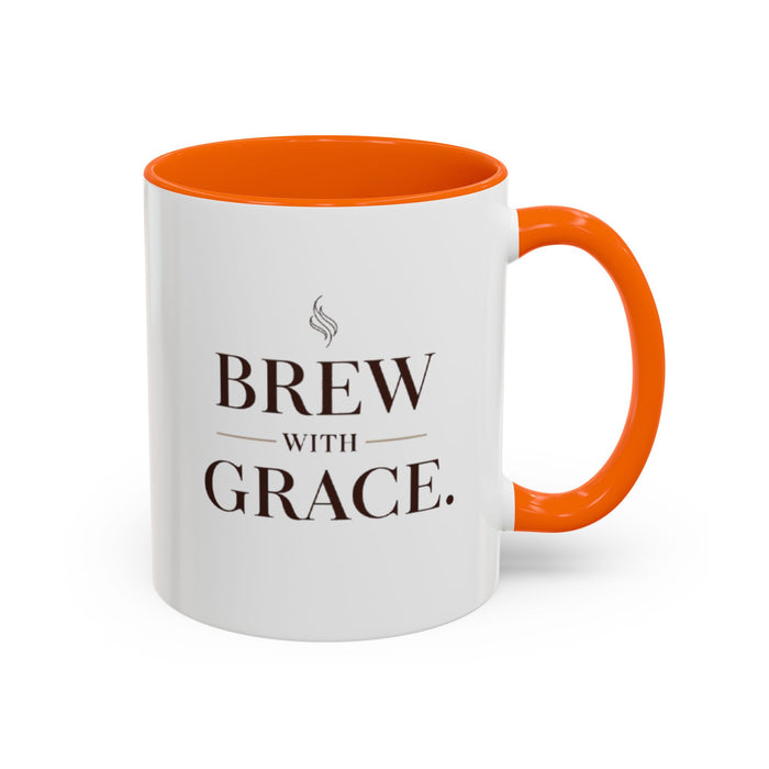 Brew With Grace Accent Coffee Mug — 11/15oz